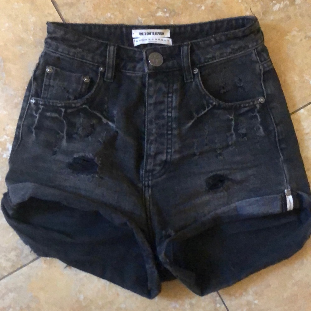 One Teaspoon High Waist Bandits Double Bass